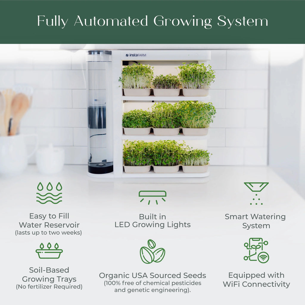 InstaFarm Auto Watering Microgreens Grow Machine